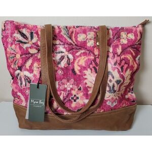 Myra Blossomy Pink Tote Bag NWT Floral Tapestry Coastal Cowgirl Boho Hippie